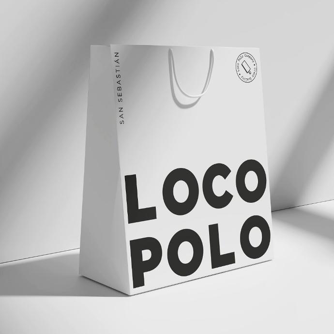Logo polo paper bag