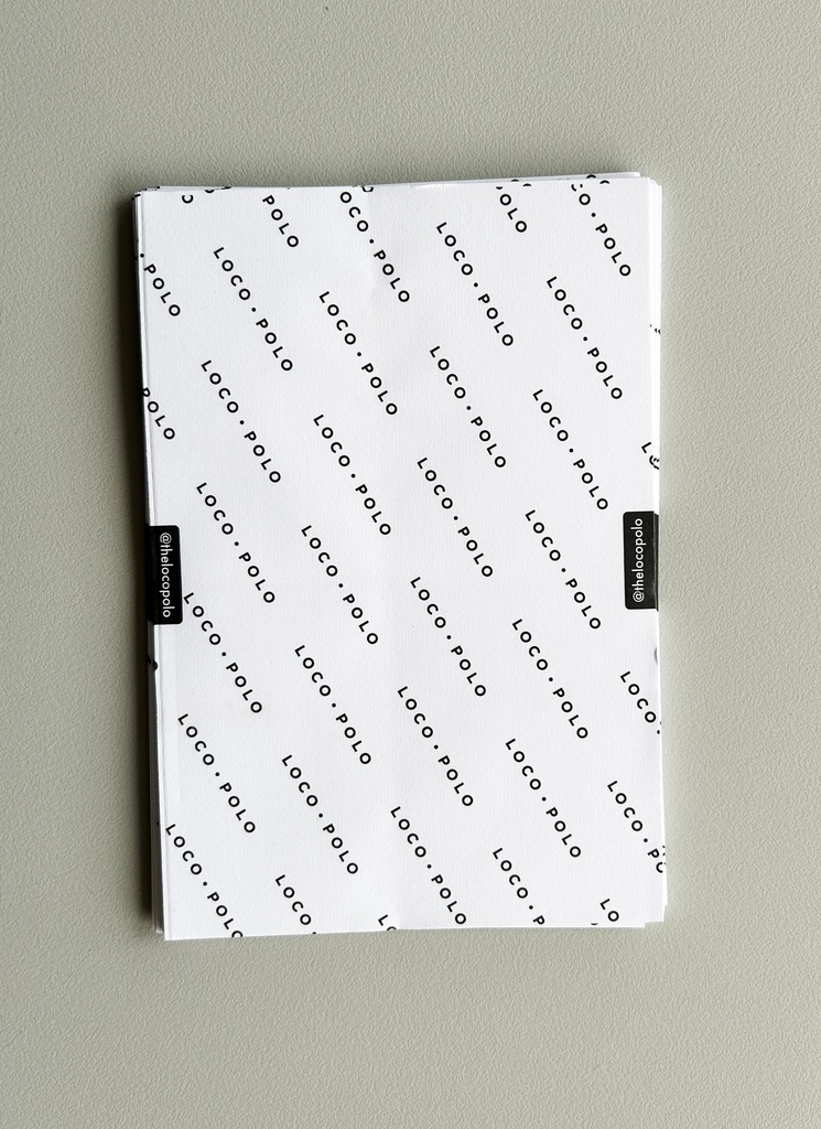 Papier pour servir les batons 