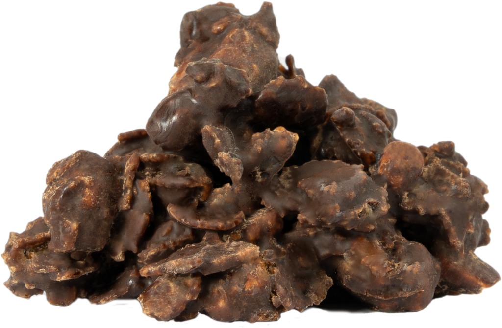 Roca choco negro Nuez caramelizada y barquillo