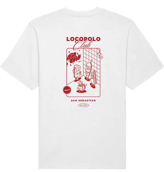 Camisetas Club Locopolo - Freestyler - White