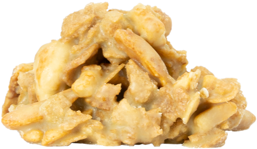 [RC00085] Roca choco blanco Almendra caramelizada, maíz frito y barquillo (copia)